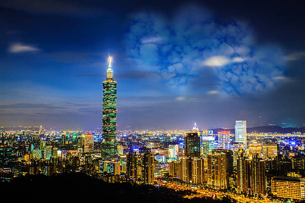 istock Taipei, Taiwan evening skyline. 512576827