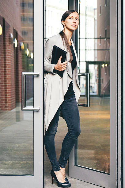 istock Cheerful Businesswoman Using Digital Tablet During Coffee Break 512592982