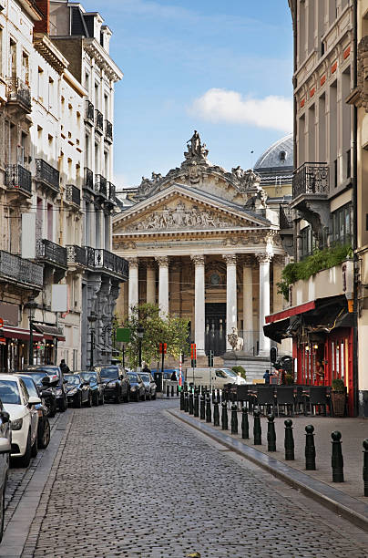 Old street in Brussels. Belgium