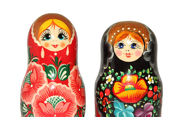 istock Russian matryoshka doll on white background 512594662