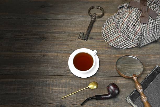 istock Detective or Investigator Concept. Private Detective Tools On Wooden Table 512595468