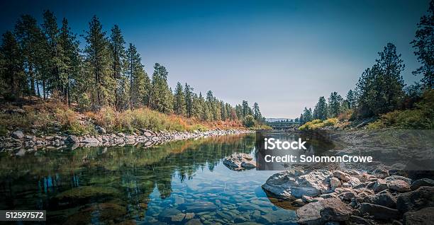 The Spokane River Centennial Trail Stock Photo - Download Image Now - Washington State, Spokane, River