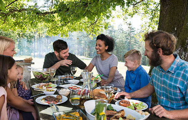 istock Happy Family Picnic Party 512598776