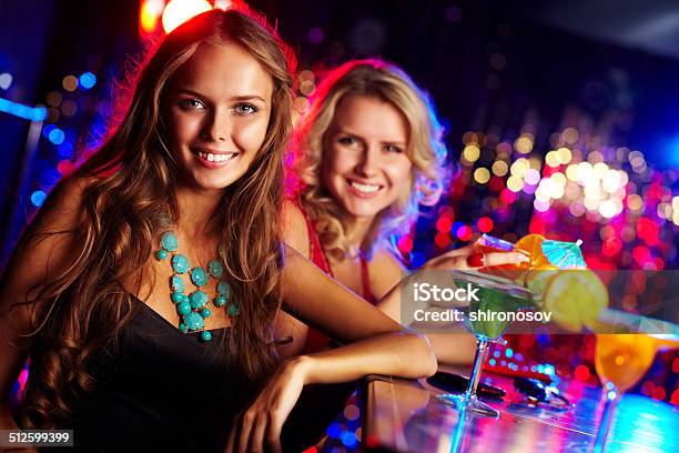 Girl In Bar Stock Photo - Download Image Now - Adult, Arts Culture and Entertainment, Bar - Drink Establishment