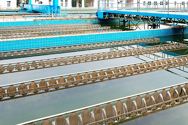 istock Modern urban wastewater treatment plant 512600193