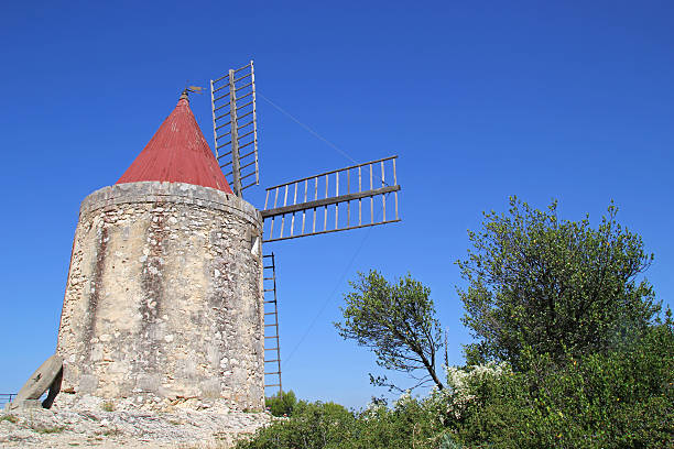 Alphonse Daudet windmill, Bouches du Rhone, France.