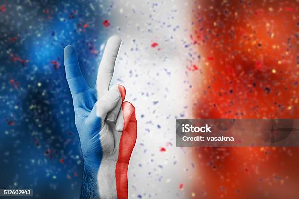 Victory For France Stock Photo - Download Image Now - Achievement, Blue, Celebration