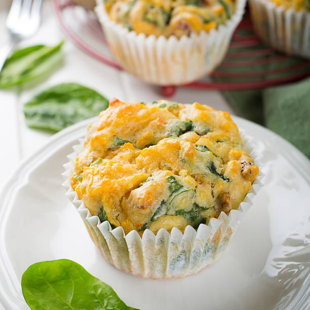 istock Muffins with spinach, sweet potatoes and cheese 512622090