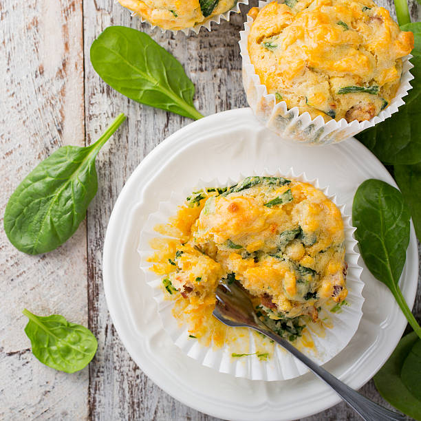istock Muffins with spinach, sweet potatoes and cheese 512622282