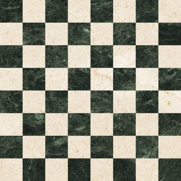 64 square marble chess board stock photo