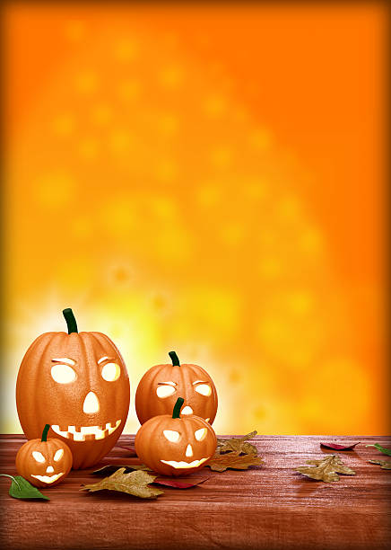 istock Halloween flyer design template, with pumpkin 512626375