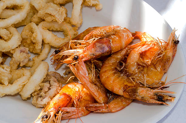istock Golden shrimps. 512627128