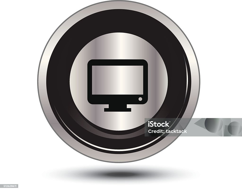 Computer Symbol Stock Illustration - Download Image Now - Aluminum ...