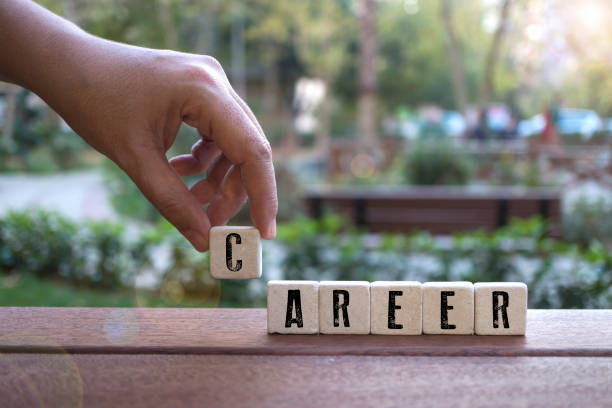istock Hand with Career Concept , alphabet blocks 512628680