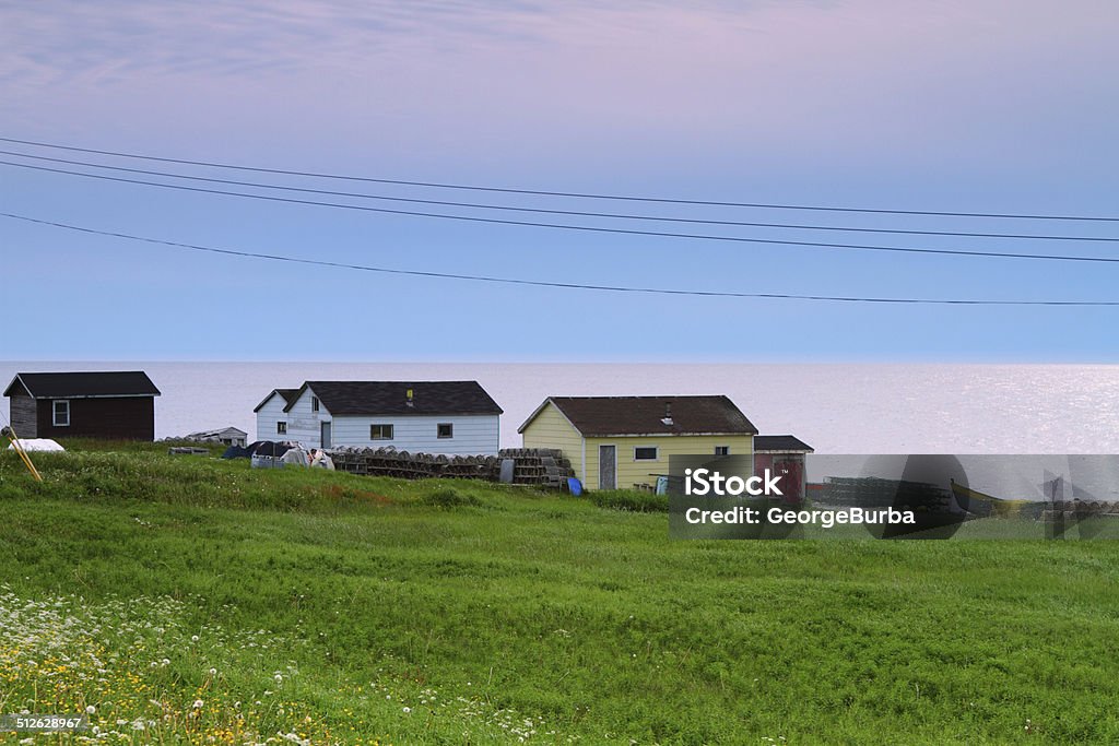 Fishing village Picturesque fishing village on the ocean shore in Nordic landscape Architecture Stock Photo