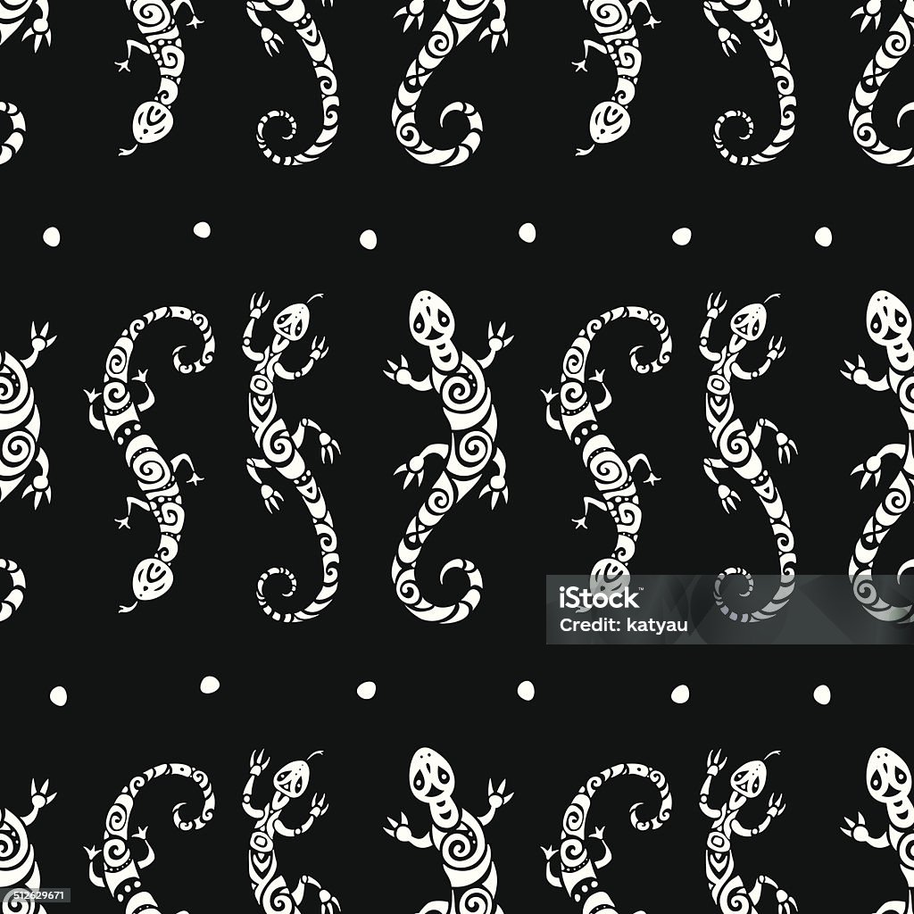 Lizzards Pattern Lizards Seamless Pattern Stock Illustration - Download Image Now ...
