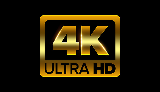 4 k ultra HD icono photo