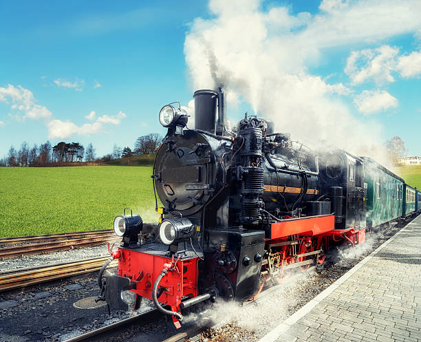 istock Historical steam train on island Rugen in Germany 512632738