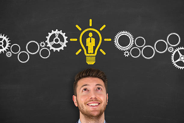 istock Human Resource New Idea over Businessman Head 512633140