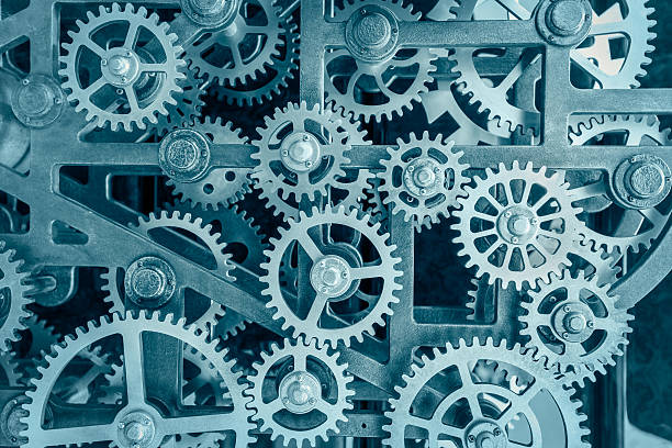 istock Industrial clock transmission gear set 512633168