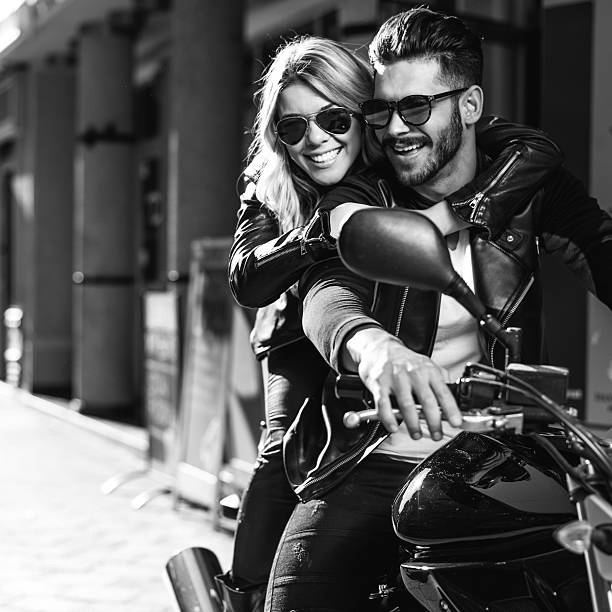 istock Perfect couple of bikers 512634096