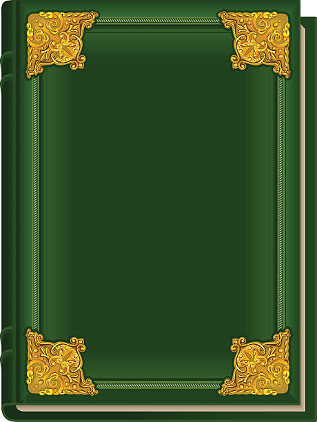 istock Old green book Koran. Holy Quran. Closed book golden lining 512636626