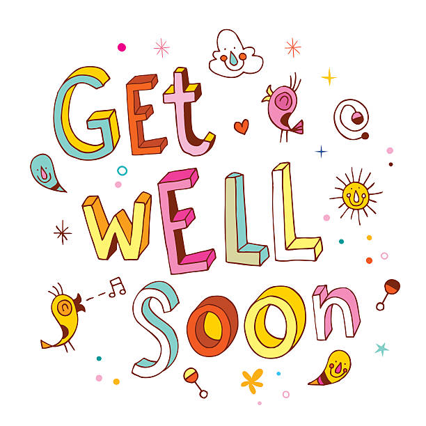 Get well soon Get well soon greeting card get well soon stock illustrations