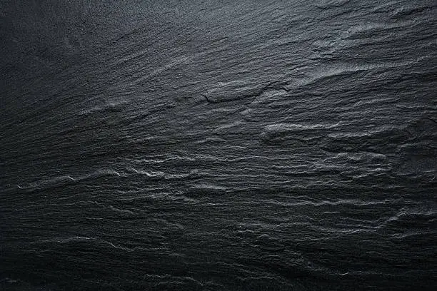 Photo of Black Slate Texture Background - Stone - Grunge Texture