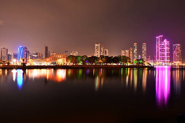 Sharjah Buhaira Corniche with Noor Island,Sharjah, UAE