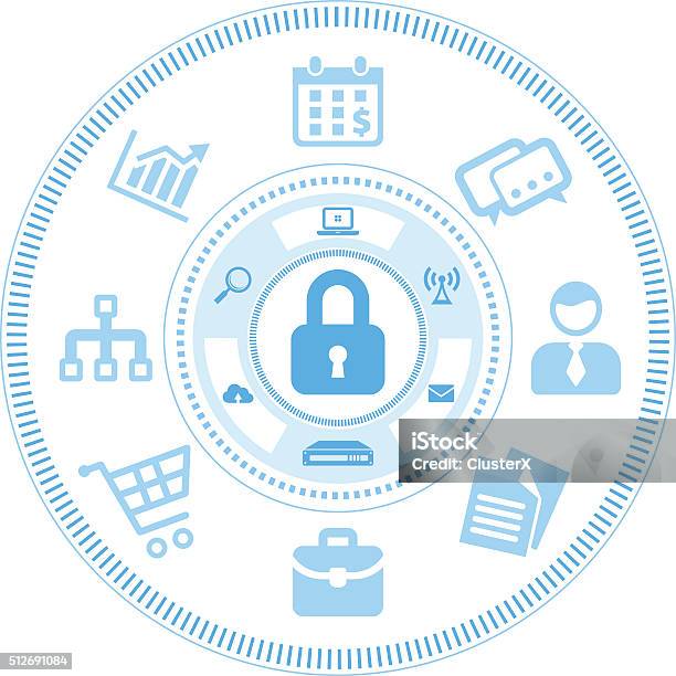 Information Security Concept Stock Illustration - Download Image Now - Abstract, Accessibility, Aggression