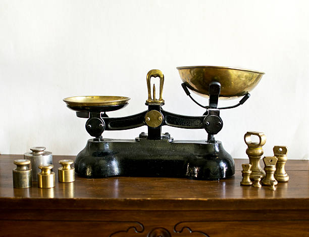 istock Apothecary Balance Scale with Variety of Weights horizontal 512691911