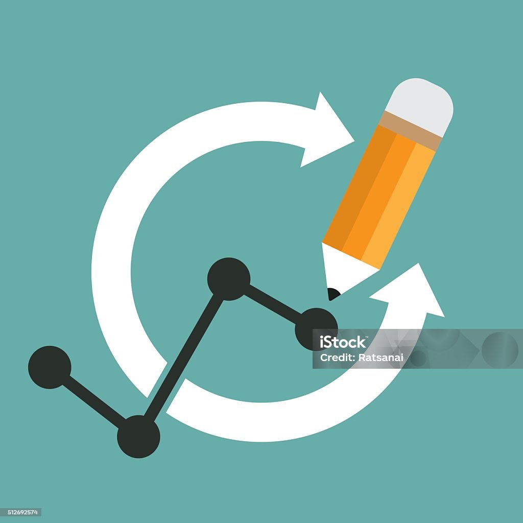 Computer Pencil Vector Pencil Vector Concept Stock Illustration - Download Image Now ...