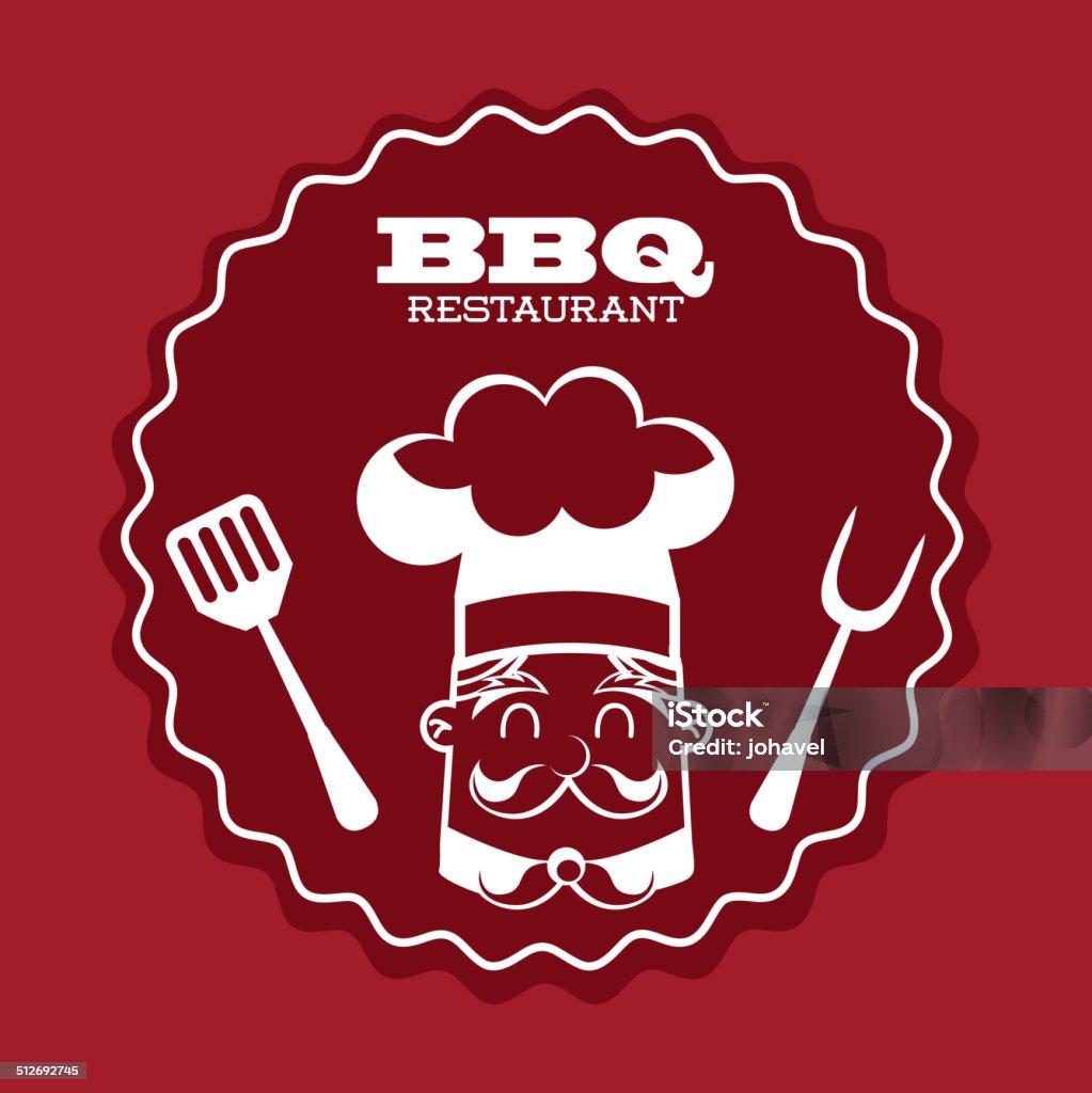 food design food design over red background vector illustration Barbecue - Meal stock vector
