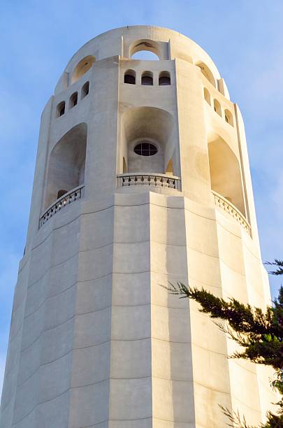 coit tower, san francisco - tower coit tower san francisco bay area san francisco county fotografías e imágenes de stock