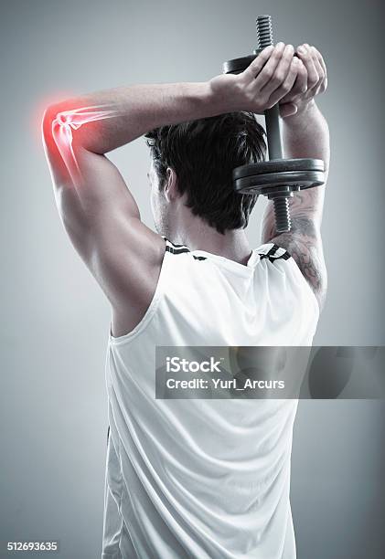 Overwork Can Cause Injury Stock Photo - Download Image Now - Elbow, Pain, Cramp