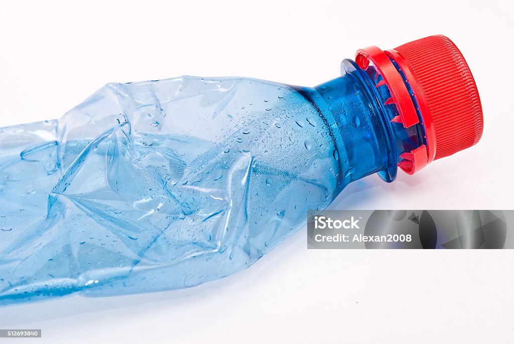 Squashed Container Squashed Plastic Bottle Stock Photo - Download Image Now - Bottle ...