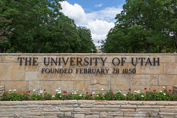 University of Utah Main Entrance stock photo