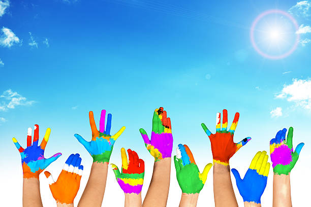 istock Set of colorful hands 512697696