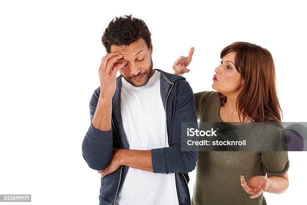 Mixed Raced Couple Having Relationship Difficulties Stock Photo - Download Image Now