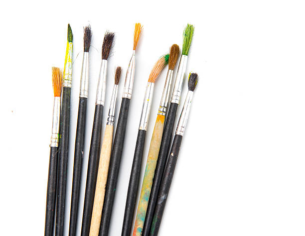 istock set of brushes for drawing on a white background 512699942