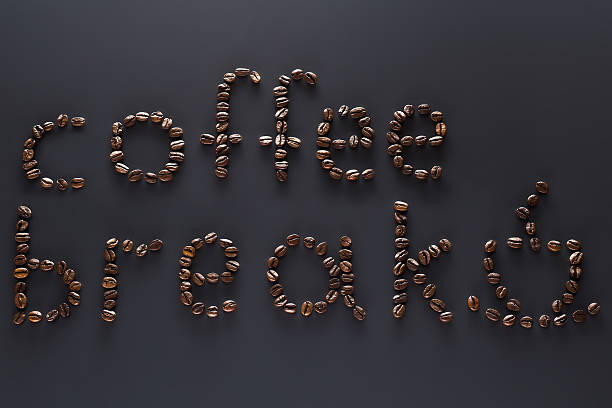 istock Coffee break words consist  of coffee beans 512700184