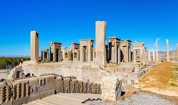 Tachara Palazzo Di Dario A Persepolis Iran - Fotografie stock e altre immagini di Persepolis - Persepolis, Iran, Antico - Condizione - iStock