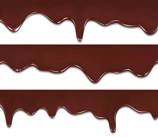 chocolate streams - chocolate stock illustrations