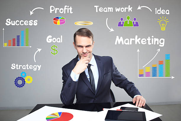 istock businessman showing growth rates in the chart. work presentation 512703742