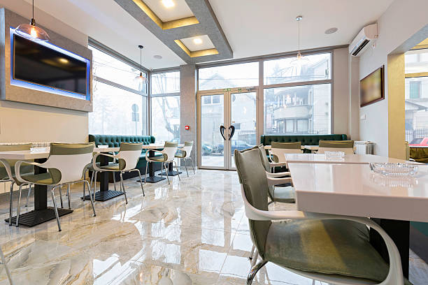 istock Interior of a modern cafe 512703788