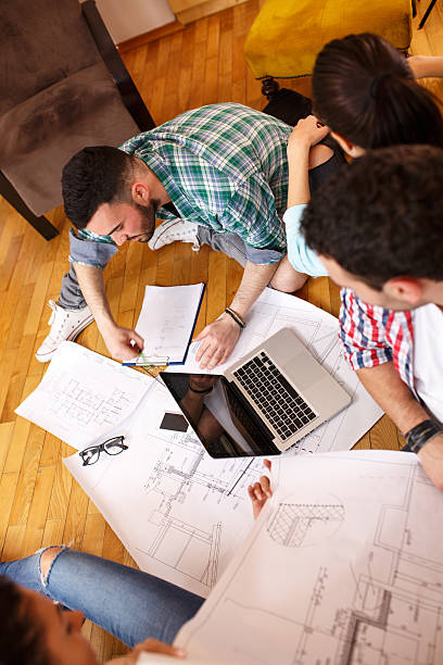 istock Group of young students and designers. 512705290