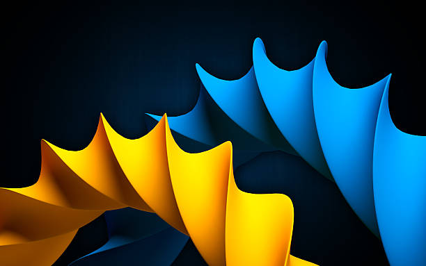 istock Abstract object as blue swirl curves looks like DNA. 512729478