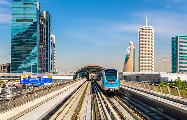 istock Metro train on the Red line in Dubai 512730044