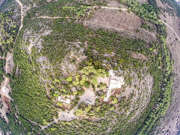 istock Monastery on Mount Carmel and Jezreel Valley, Israel 512730920