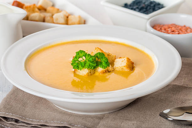 istock Vegetarian lentil cream soup 512731372